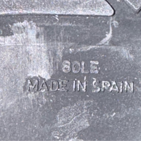 UGG Womens Black Waterproof Rain Boots Spain Made Lug Sole Size 9 - Picture 8 of 9